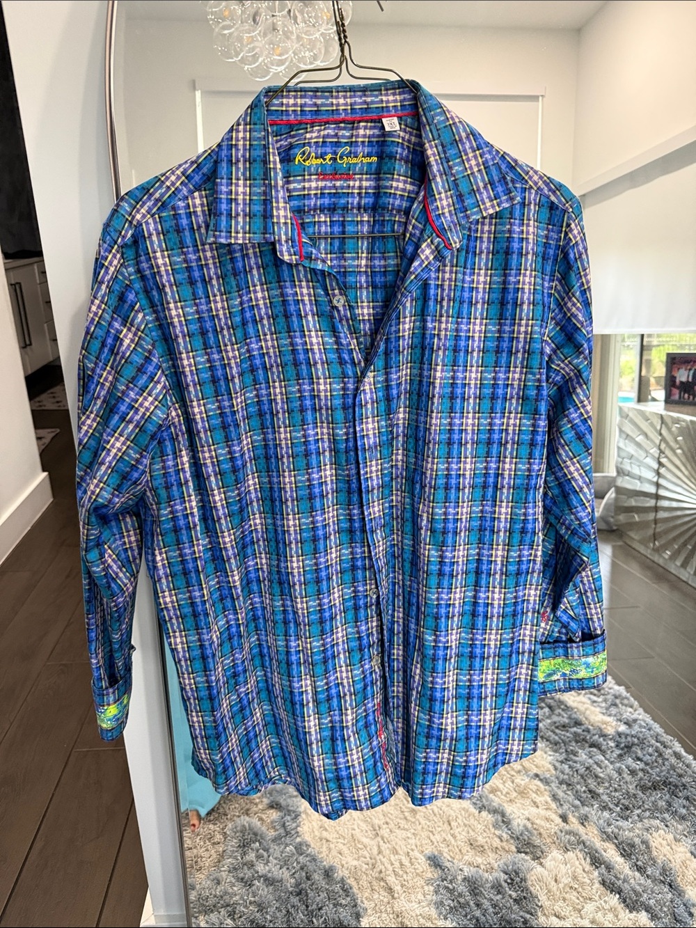 Robert Graham Blue Plaid Long-Sleeve Button-Down Shirt